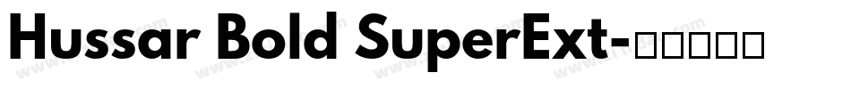 Hussar Bold SuperExt字体转换